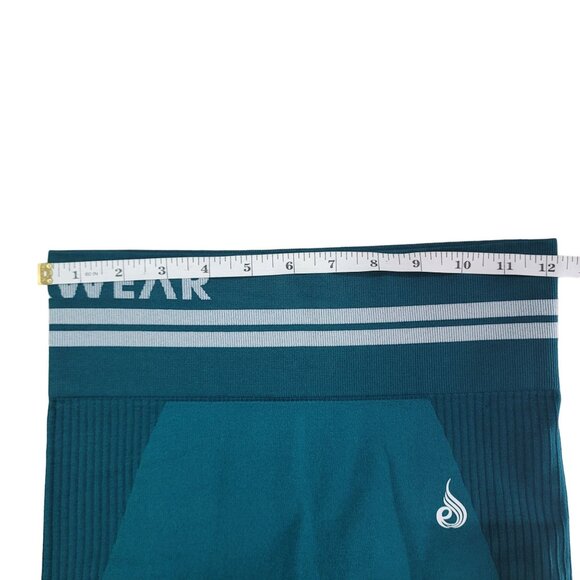 Ryderwear Women's Seamless Compression Leggings – Teal High-Waisted Size S - Picture 4 of 8